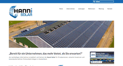 Desktop Screenshot of hanni-solar.de