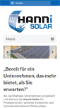 Mobile Screenshot of hanni-solar.de
