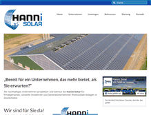 Tablet Screenshot of hanni-solar.de
